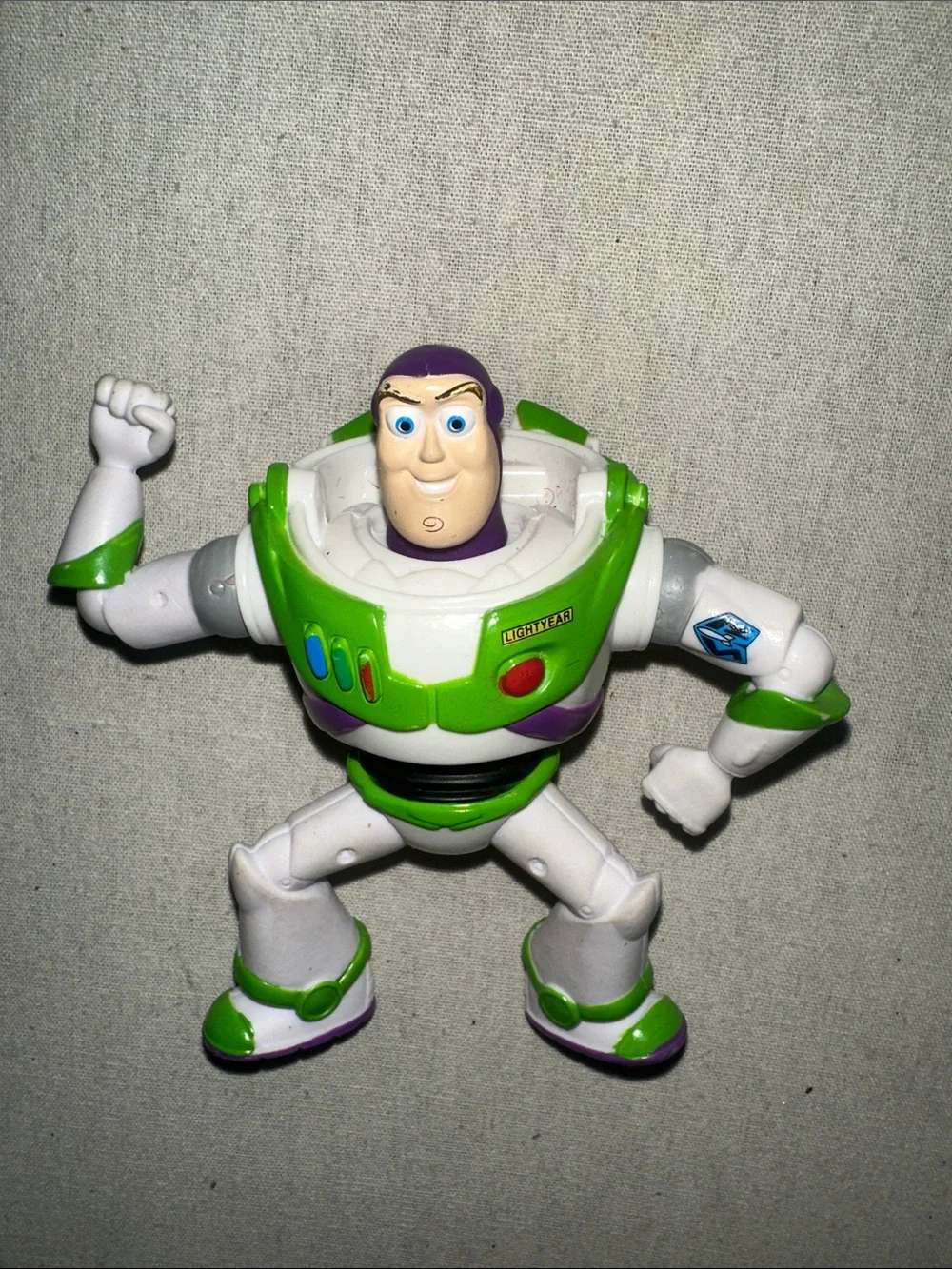 Vintage Collectible Buzz Lightyear Action Figure - White & Green